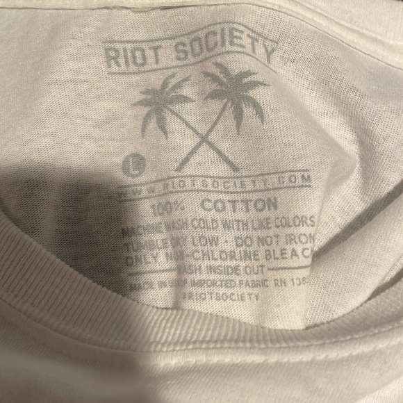 Large Men Riot Society Tee - Picture 2 of 2